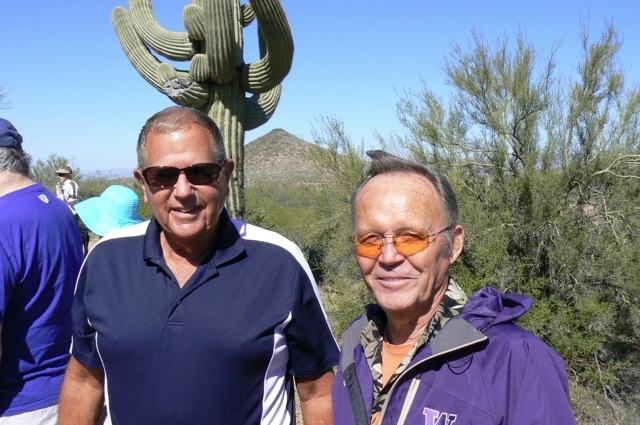 Bill and Lee on the desert hike