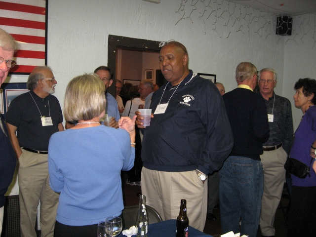 Lennie Baylor and various class members at VFW - 2009