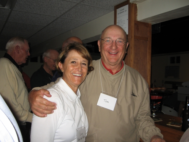 Mr. and Mrs. Tom VanderVeer and various other classmates in background-2009